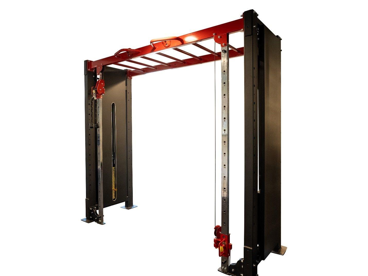 Extended overhanging pull-up bar