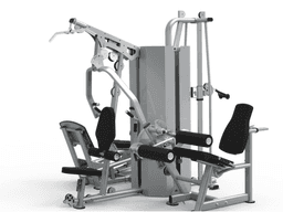 MTI4009 4 Station Chest, Leg Ext, Leg Press & Column Pulley-0
