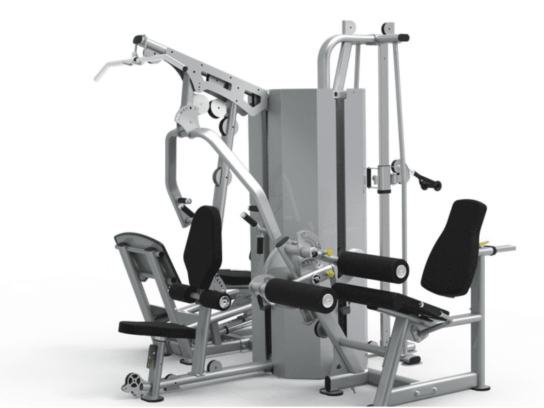 MTI4009 4 Station Chest, Leg Ext, Leg Press & Column Pulley-0