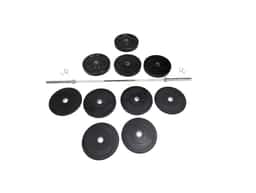 260lb Bumper Plate and Bar Package-0