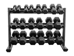RB550 RUBBER HEX DUMBBELL SET 5-50LB W/G241-0