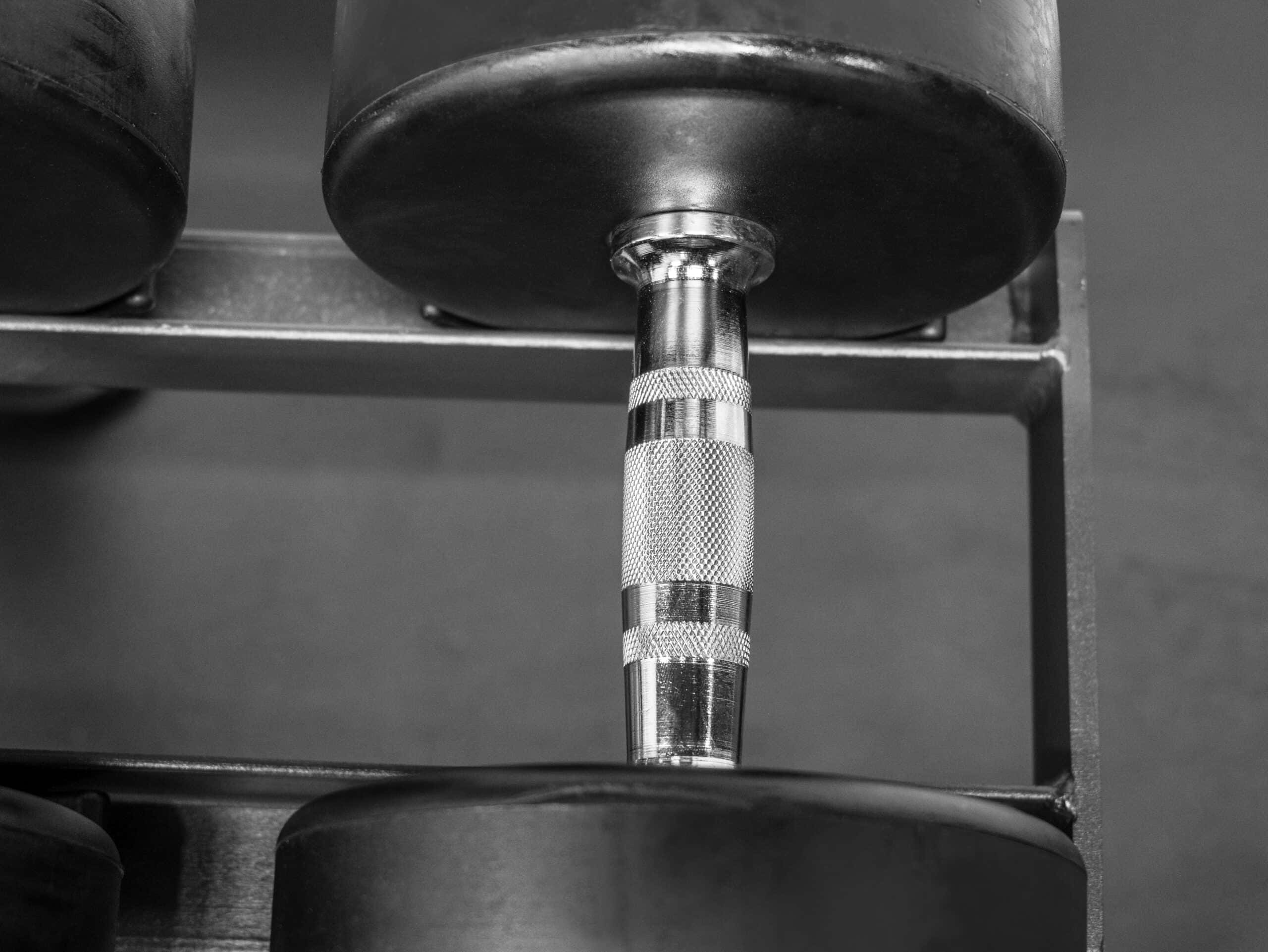 10-100lb Rubber Pro Dumbbell Set w/ G231-5