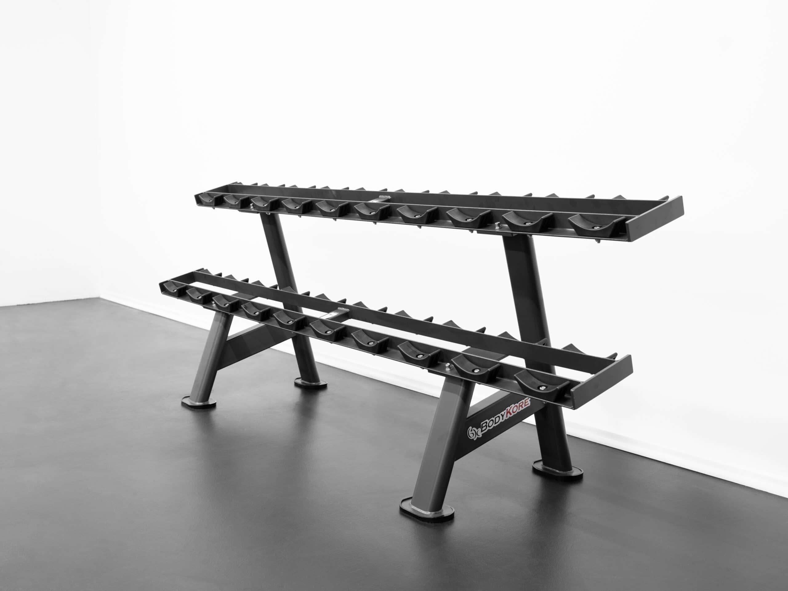 10-100lb Rubber Pro Dumbbell Set w/ G231-8