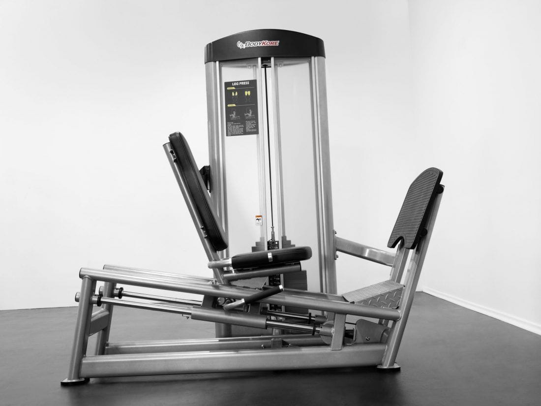 Seated Leg Press GR614 - Technical Datasheet Image
