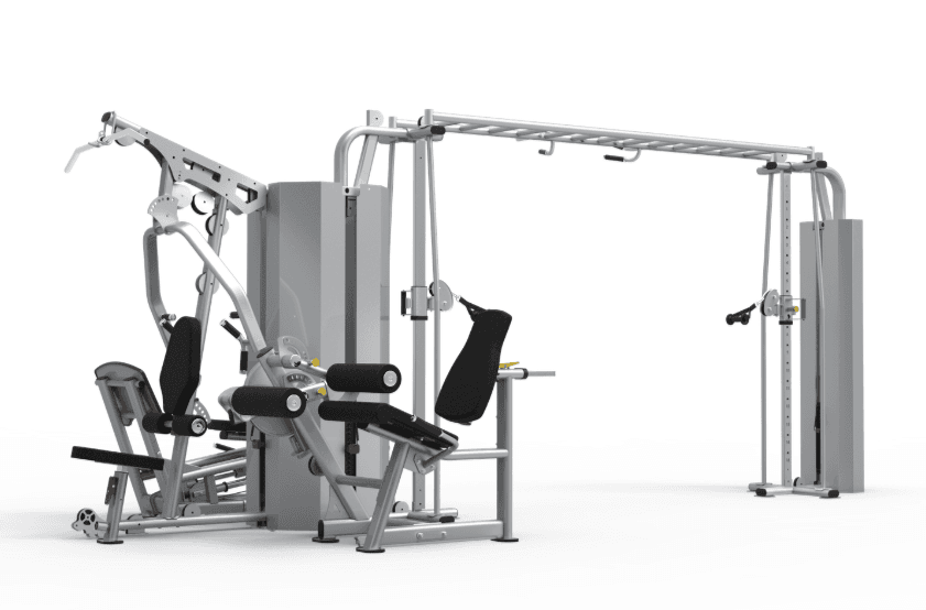 MTI4016 5 Station Chest, Leg Ext, Leg Press & Cable Cross-0