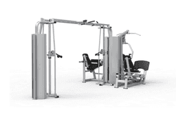 MTI4016 5 Station Chest, Leg Ext, Leg Press & Cable Cross-1