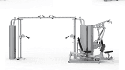 MTI4016 5 Station Chest, Leg Ext, Leg Press & Cable Cross-2
